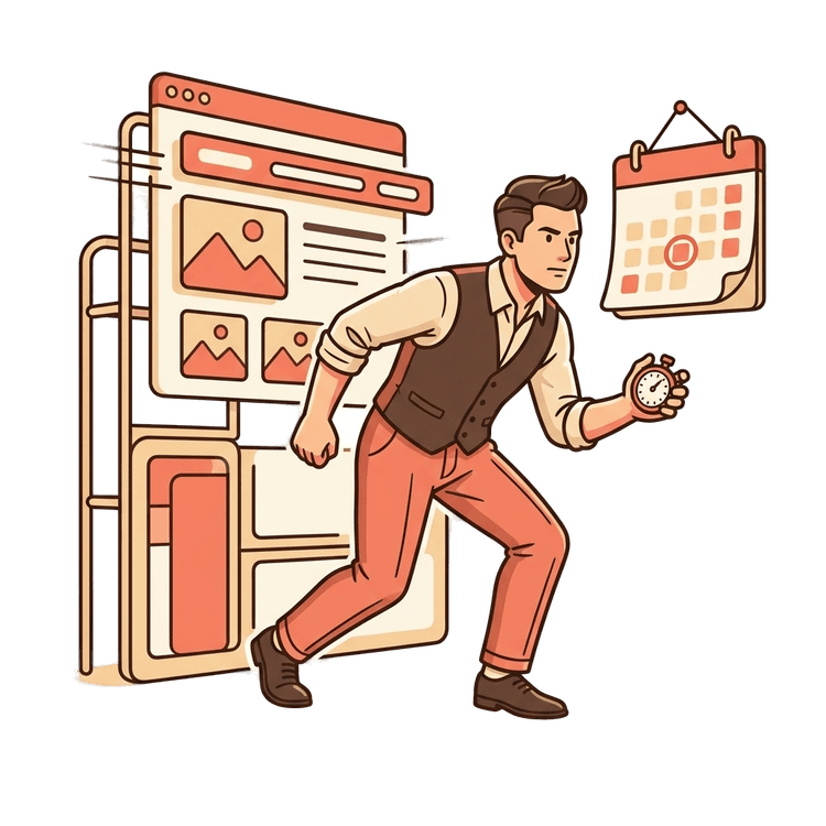 Business owners with real deadlines being served by a fast agency