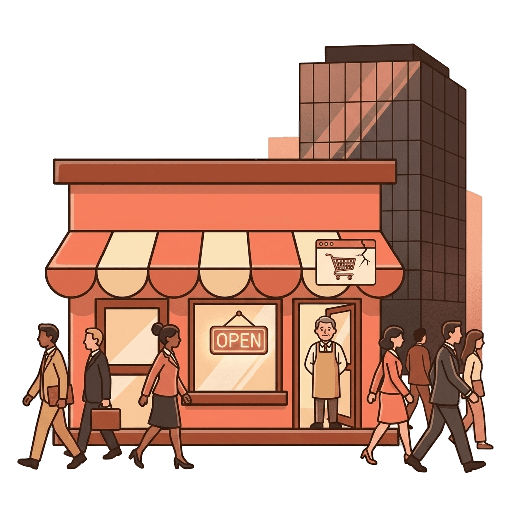Small business invisible in local search results