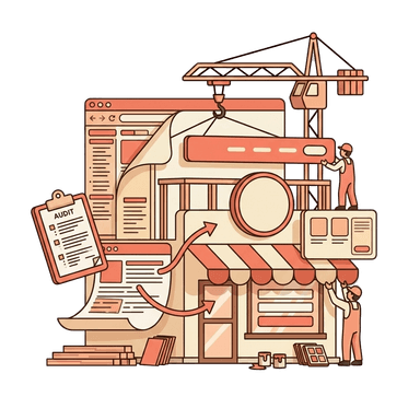 Redesign scope checklist with all items ticked off